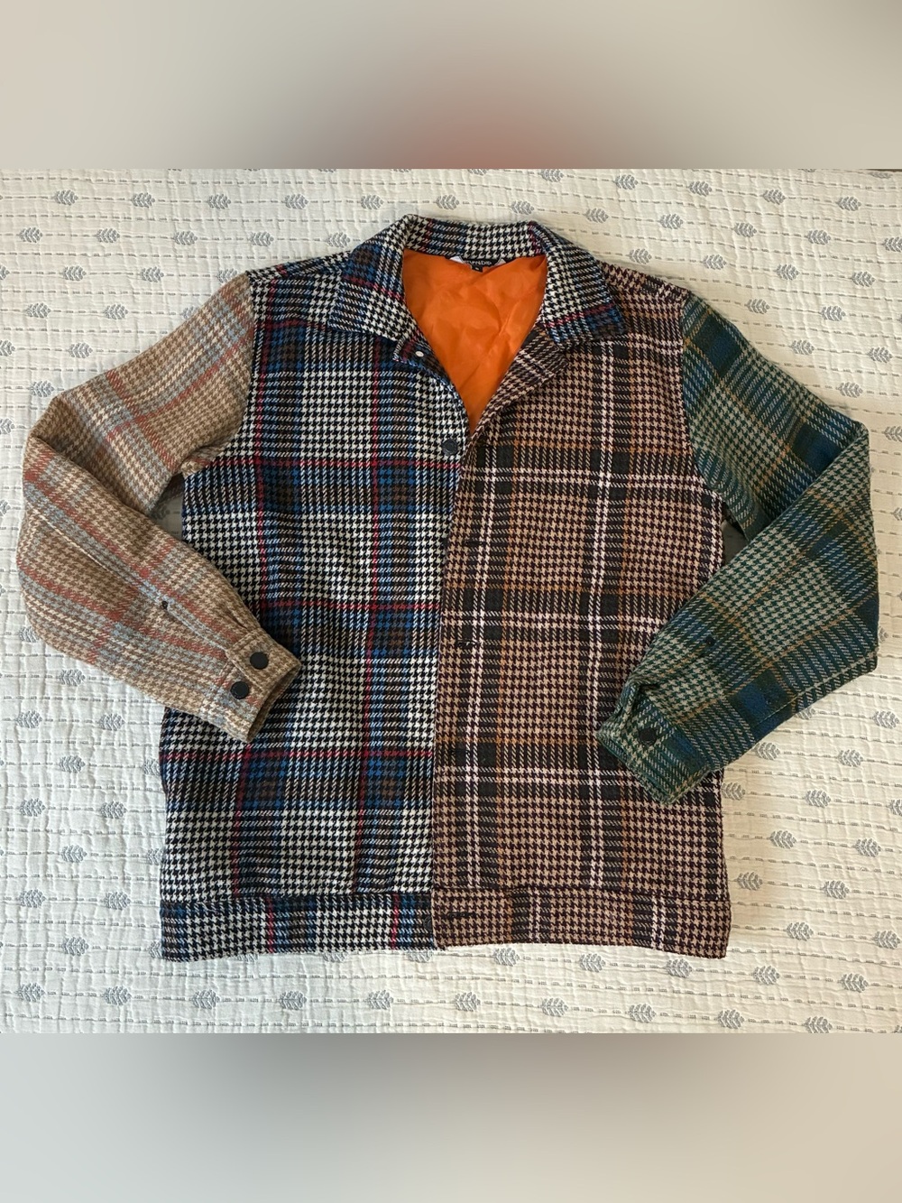 Ripndip ROYGBIV Plaid Shirt Jacket with Orange Lining